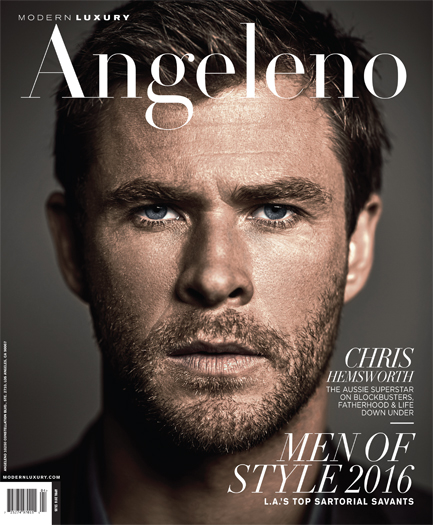 Chris Hemsworth Angeleno Magazine